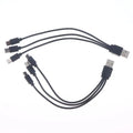 20cm USB to USB-C Splitter Cable | 2–5 Port Multi Charging