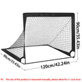 1PCS Portable Pop-Up Soccer Goals Foldable Mini Training Football Net for Backyard Indoor Outdoor Use Mobile Compact Soccer Goal Oasis Select Black