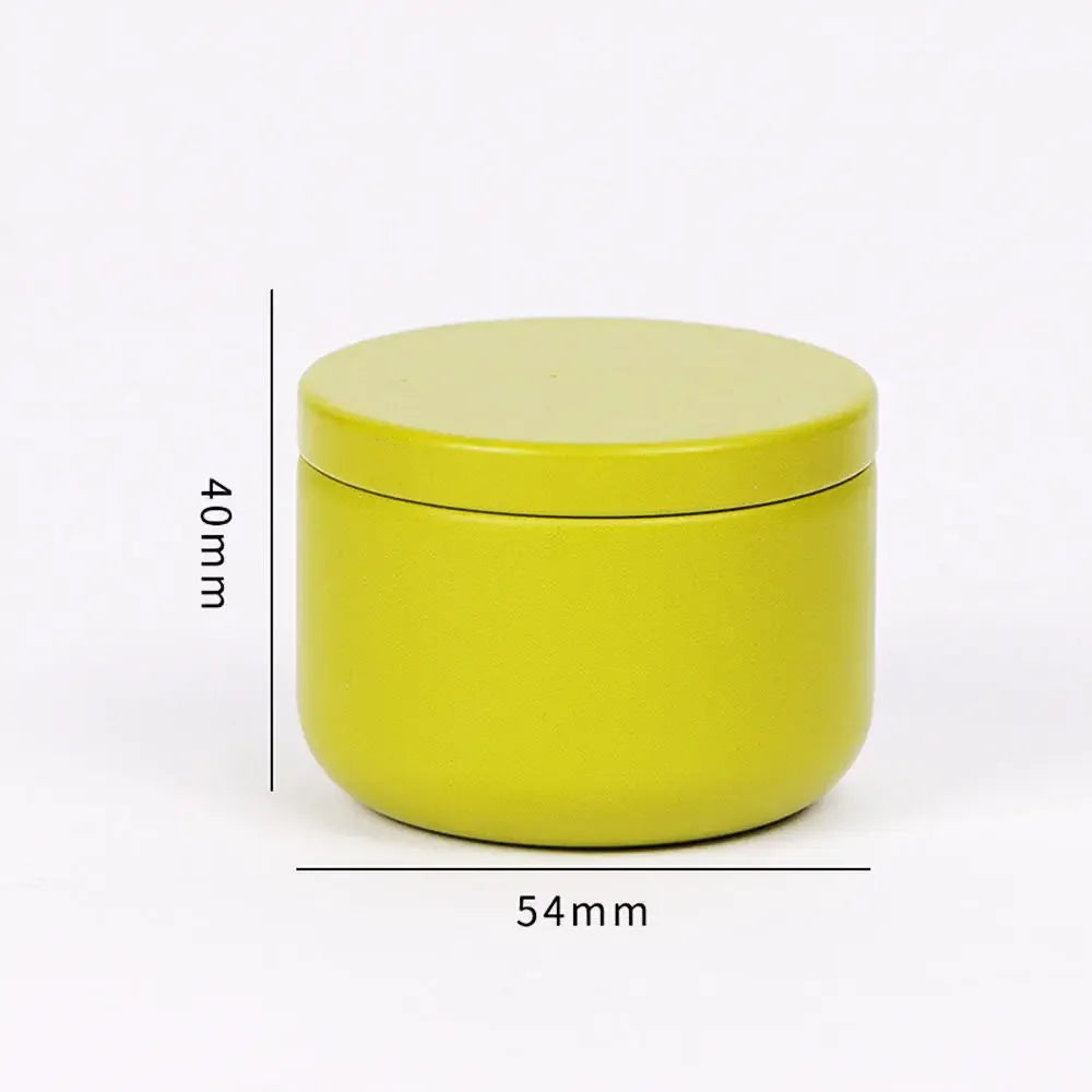 Portable Solid Color Mini Tin Box Tea Sealed Jar Packing Boxes Jewelry Candy Small Storage Can Coin Earring Headphones Gift Case Oasis Select Fruit Green