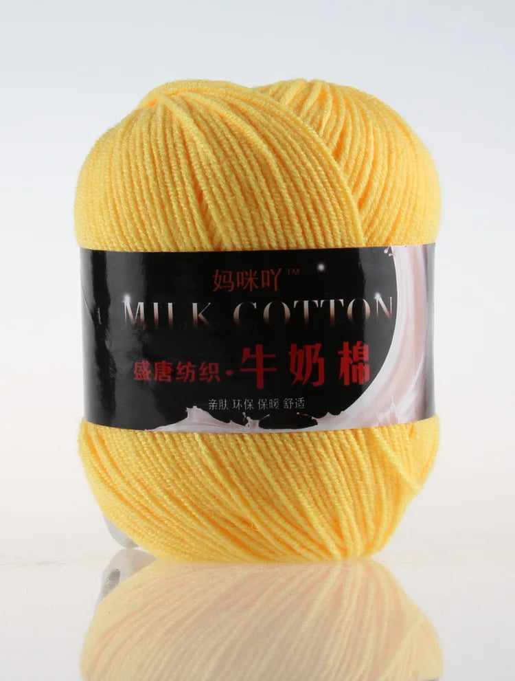 DIY Three Strands Graded Section Dyed Wool Medium Fine Cotton Thread