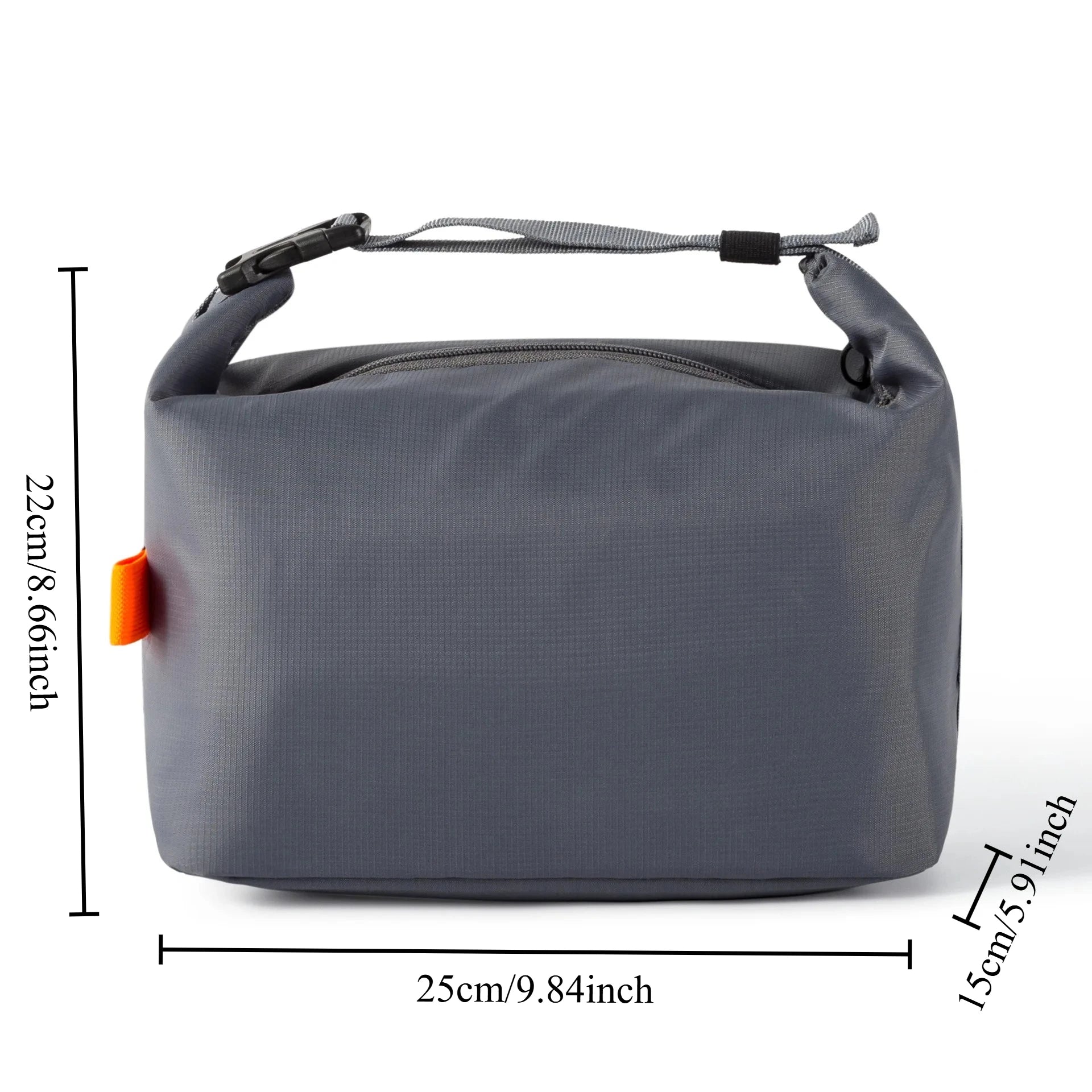 1pcs Handheld Lunch Box Bag Portable Insulated Lunch Box Bag Thickened Aluminum Foil Waterproof Insulation Oasis Select Grey