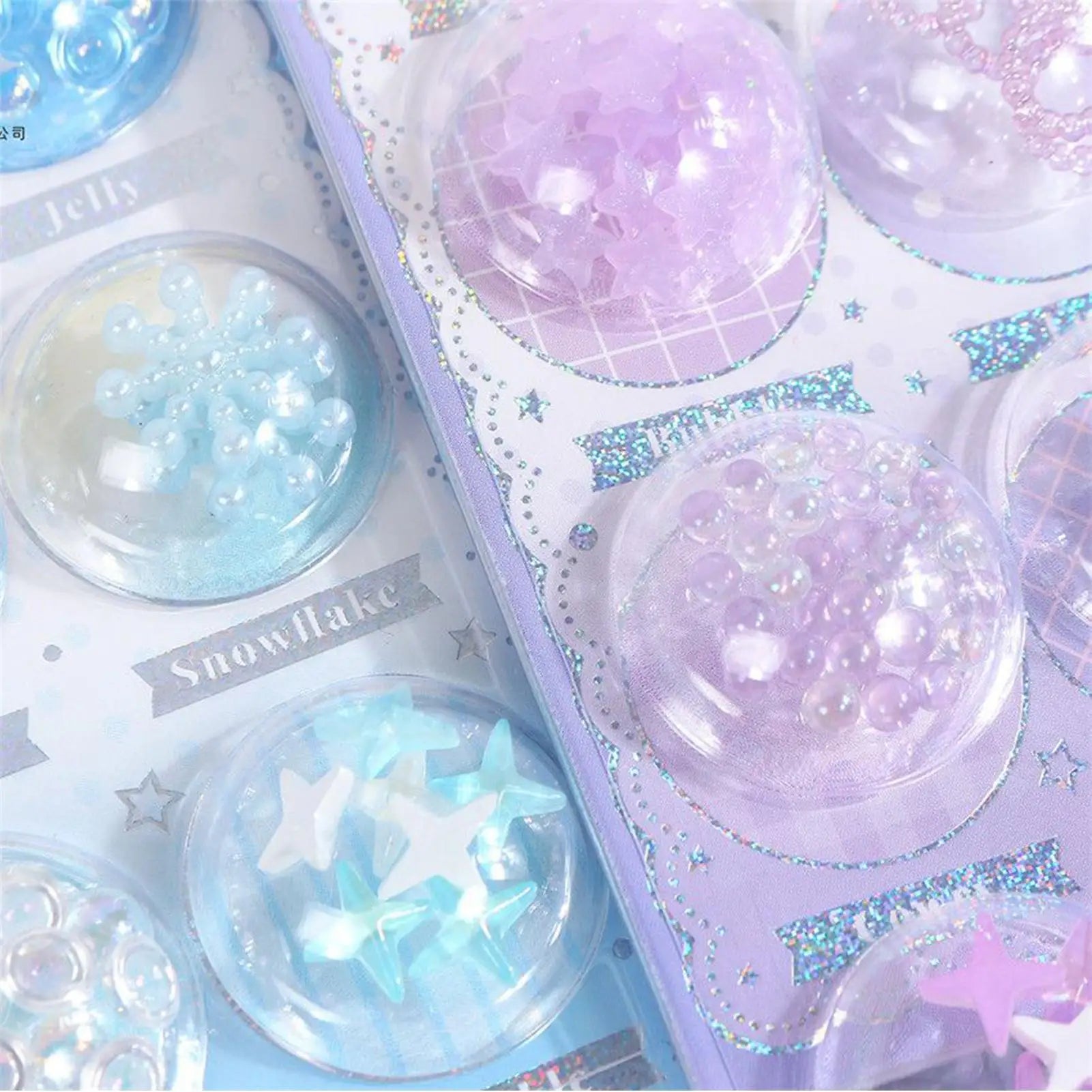 1sheet 3D Creative Space Capsule Cartoon Round Relief Stickers Scrapbooking Diy Journal DIY Cute Stationery Sticker Decor Oasis Select