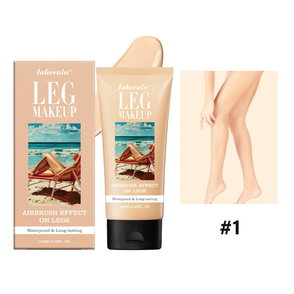 Body Foundation 100ml Tan Leg Makeup Lotion Even Skin Tone Waterproof Long Lasting Body Tanning Cream Medium Bronze Leg Makeup Oasis Select color1 100ml