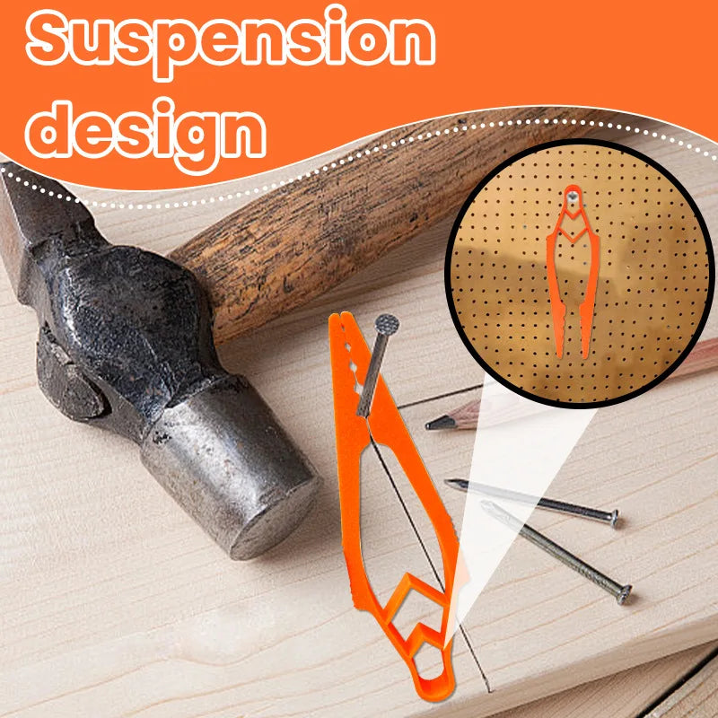 1Pcs Durable Nail Holder for Hammering Protects Fingers Secure Nail Positioning Tool Portable and Durable Material Oasis Select