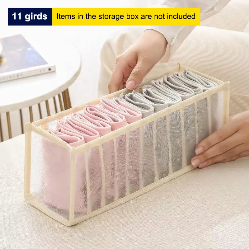 Mesh Drawer Organizer – 6/7/11 Grid Sock & Lingerie Storage