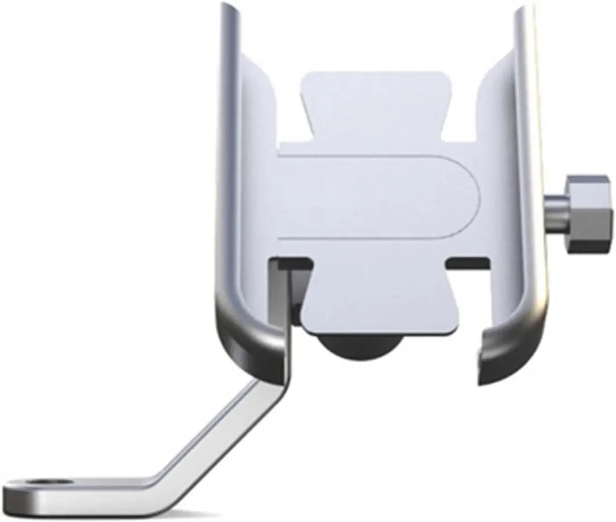 Universal Metal Motorcycle Phone Holder Aluminum Alloy Anti-Slip Bracket GPS Clip Adjustable Phone Stand for 4-6.5inch Phone Oasis Select Rearview mirror B