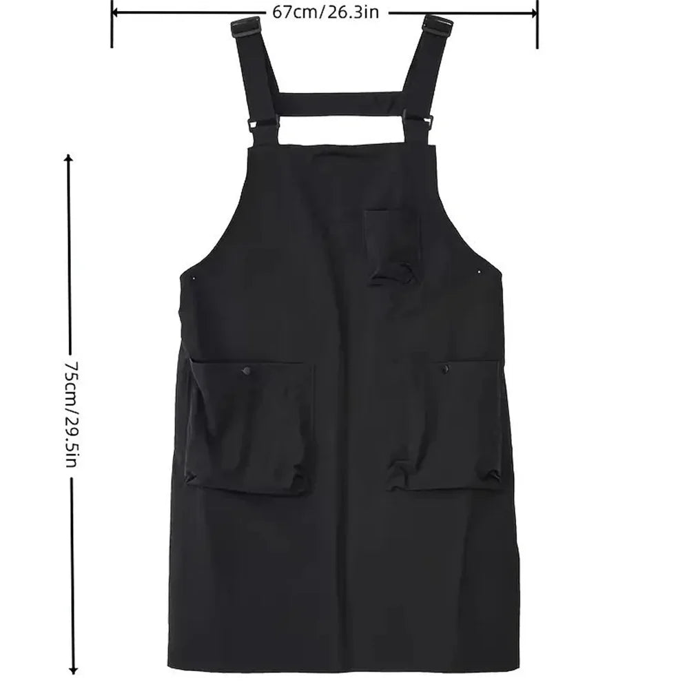 New Korea Waterproof Apron Outdoor Barber, Coffee Shop, Catering Workwear Apron, Unisex Household Kitchen Workwear Home Garden Oasis Select