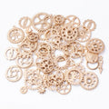 50g Antique Steampunk Gear Accessories Decor DIY Metal Pendants Charms for DIY Necklace Bracelet Crafting Jewelry Making Decor Oasis Select KC 50g