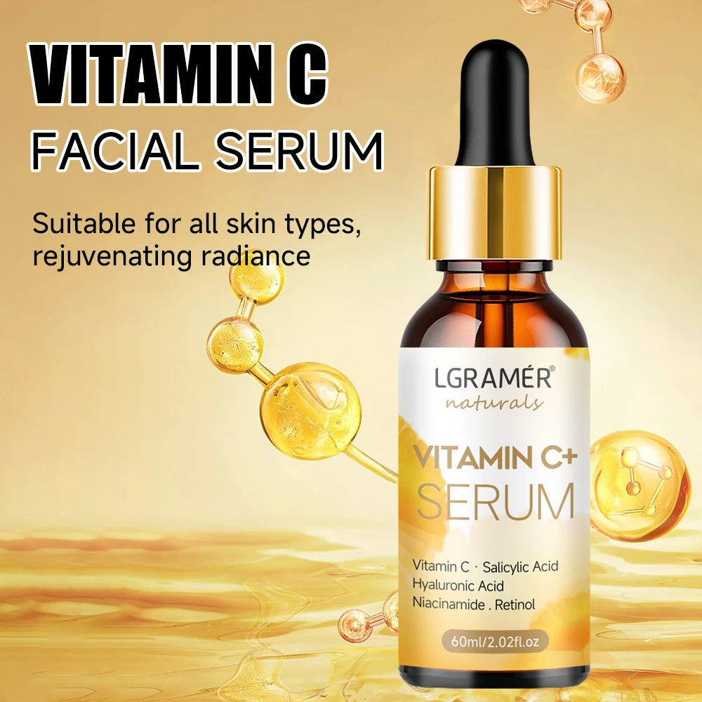 Vitamin C Hyaluronic Acid Retinol Facial Essence Moisturizing Rejuvenating Suitable for All Skin Types Deep Moisturizing Lasting Oasis Select