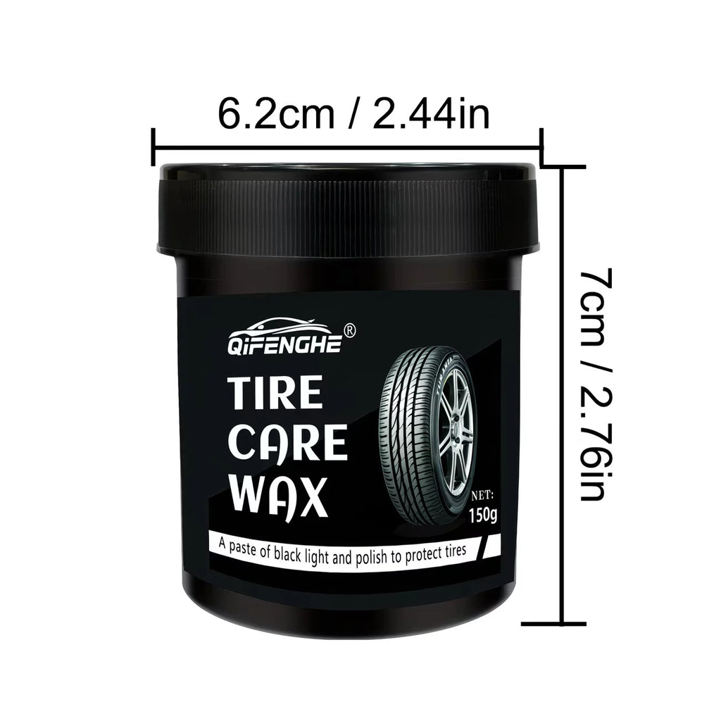 Tire Shine Wax – Hydrophobic Blackening Paste & Polish Coating