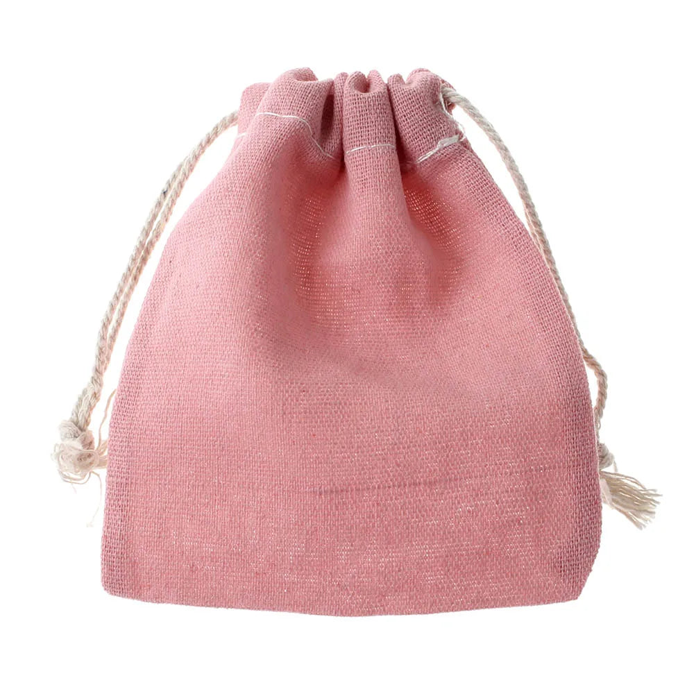 Cotton Linen Drawstring Gift Bags | Printed Patterns, 3 Sizes