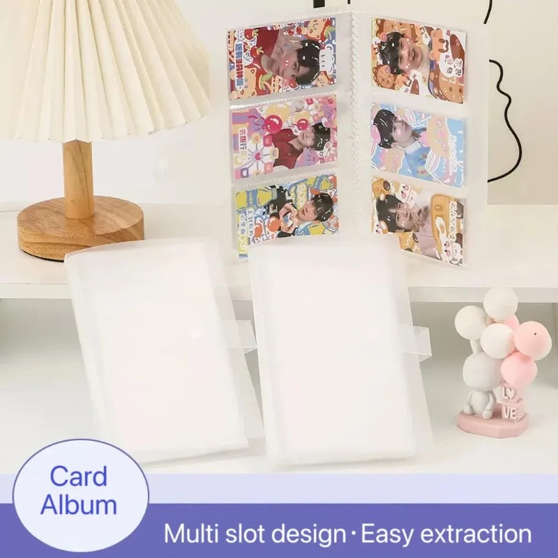 120/240 Slot Card Holder Photo Album Business Card Book Star Chasing Business Three Inch Transparent Card Bag Oasis Select