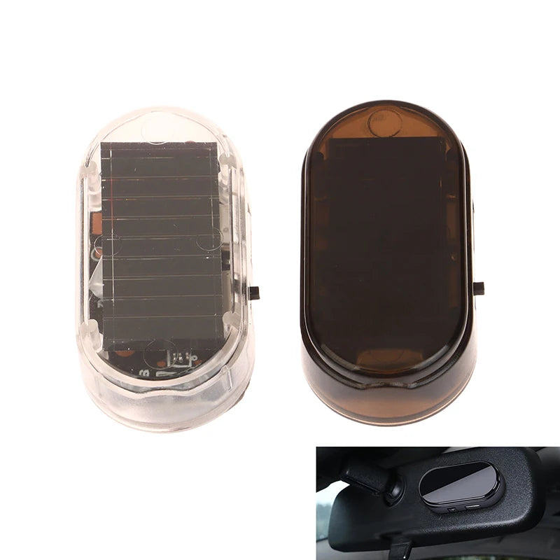 Solar Powered Car Fake Security Light – LED Flashing Dummy Alarm