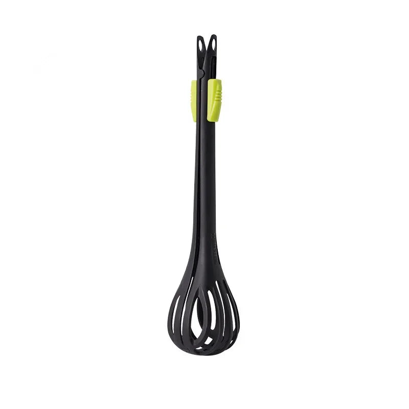 Multifunctional Egg Beater Egg Milk Whisk Pasta Tongs Food Clips Mixer Manual Stirrer Kichen Cream Bake Tool Kitchen Accessory Oasis Select black