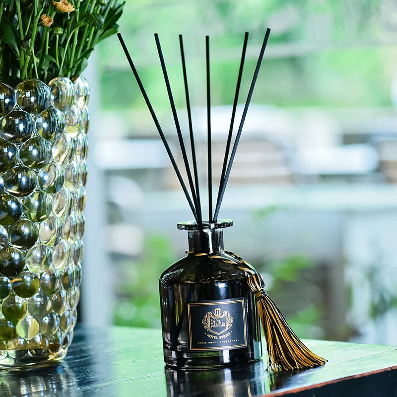 1 Bottle Reed Diffuser Sets with Fragrance Expanding Stick,Healton Shangri-La Hotel Aromatherapy Air Freshener Home Fragrance Oasis Select sandalwood 50ml
