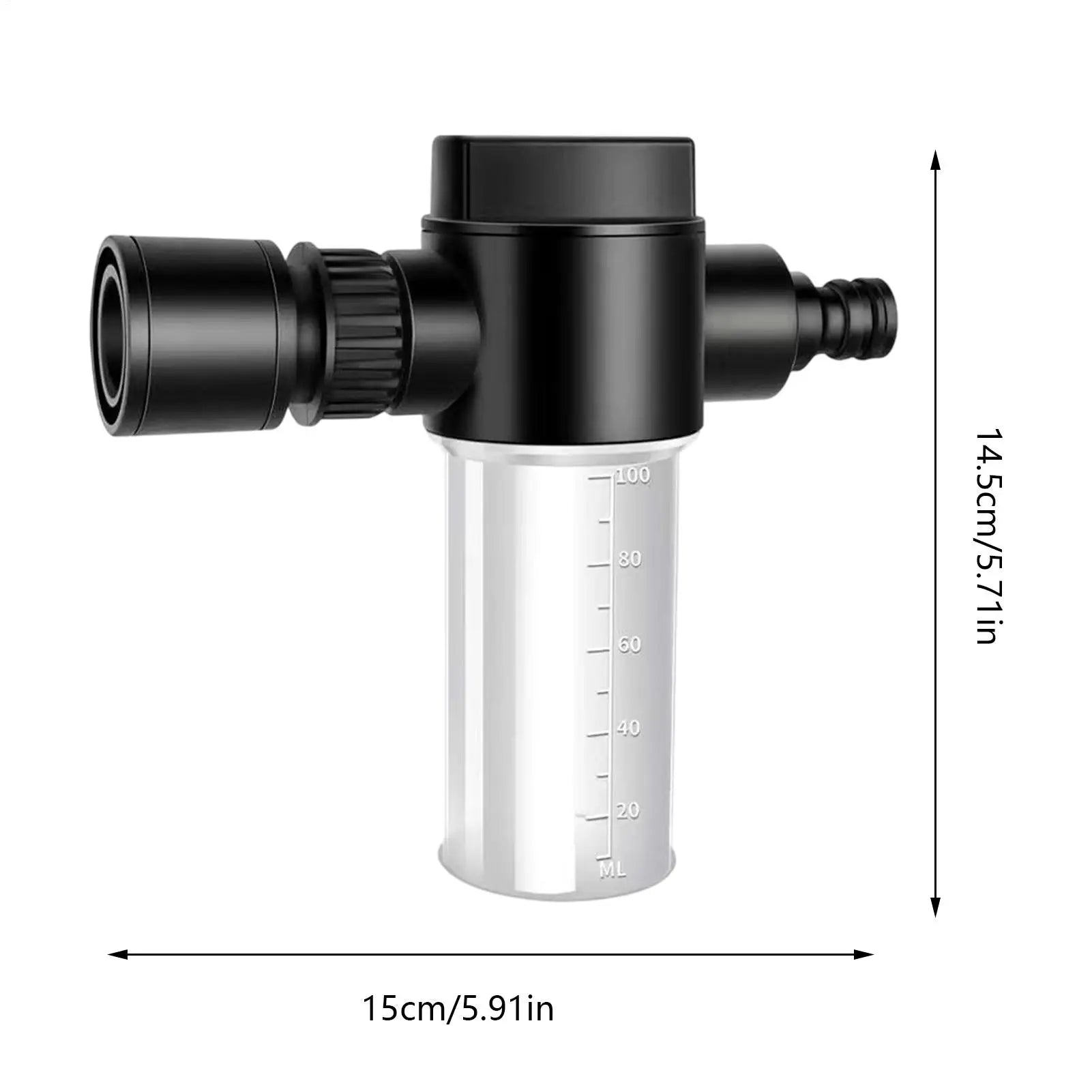 Pressure Washer Foam Cannon 100ml Liquid Fertilizer Dispersing Sprayer Adjustable Sprinkler With Scale Precision Garden Watering Oasis Select