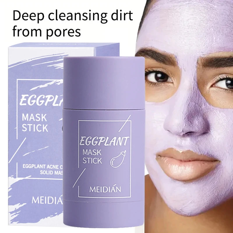 Green Tea & Eggplant Mud Mask Stick – Deep Clean & Moisturize Facial Mud Mask Oasis Select