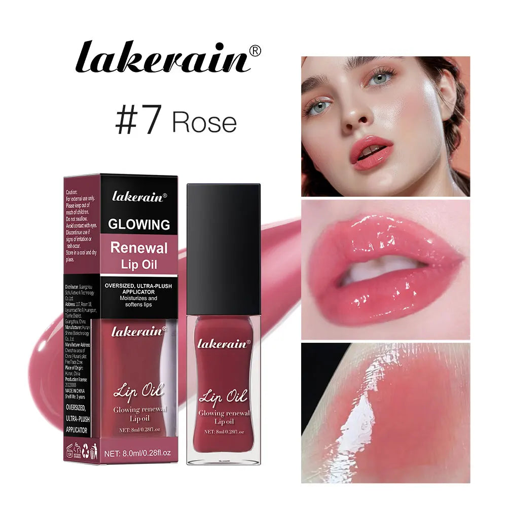 Glowing Lip Oil Moisturizing Gloss Care Of The Lips Benetitnt For Lips Plumping Nourishing Jelly Liquid Pink Plumping Gloss Oil Oasis Select color 7