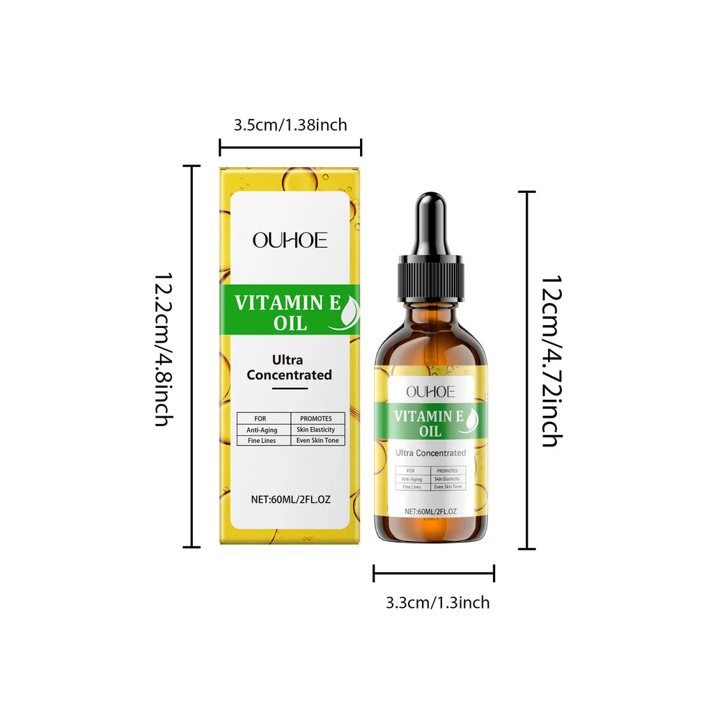 Vitamin E Essential Oil – Firming, Brightening & Anti-Aging 60ml Body & Face Oil Oasis Select