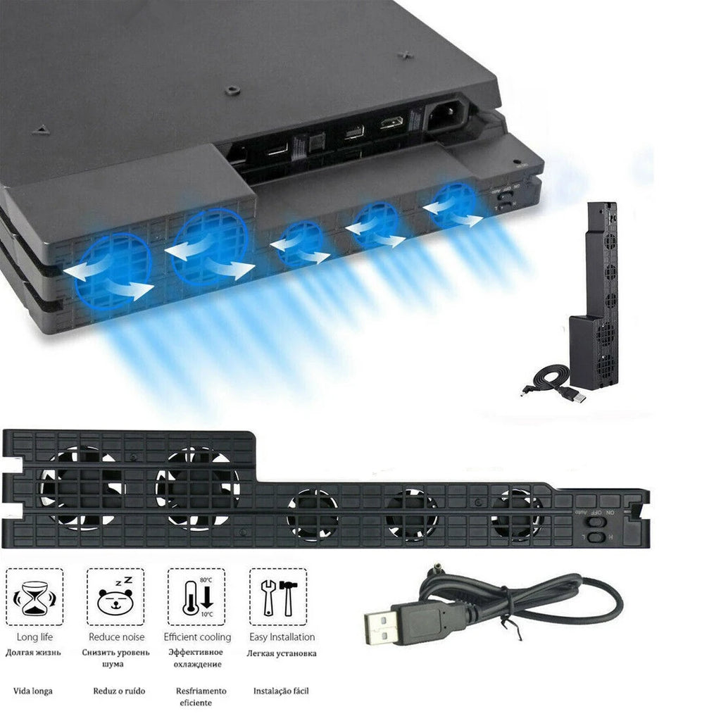 PS4 / PS4 Pro / PS4 Slim Cooling Fan Stand & Console Holder