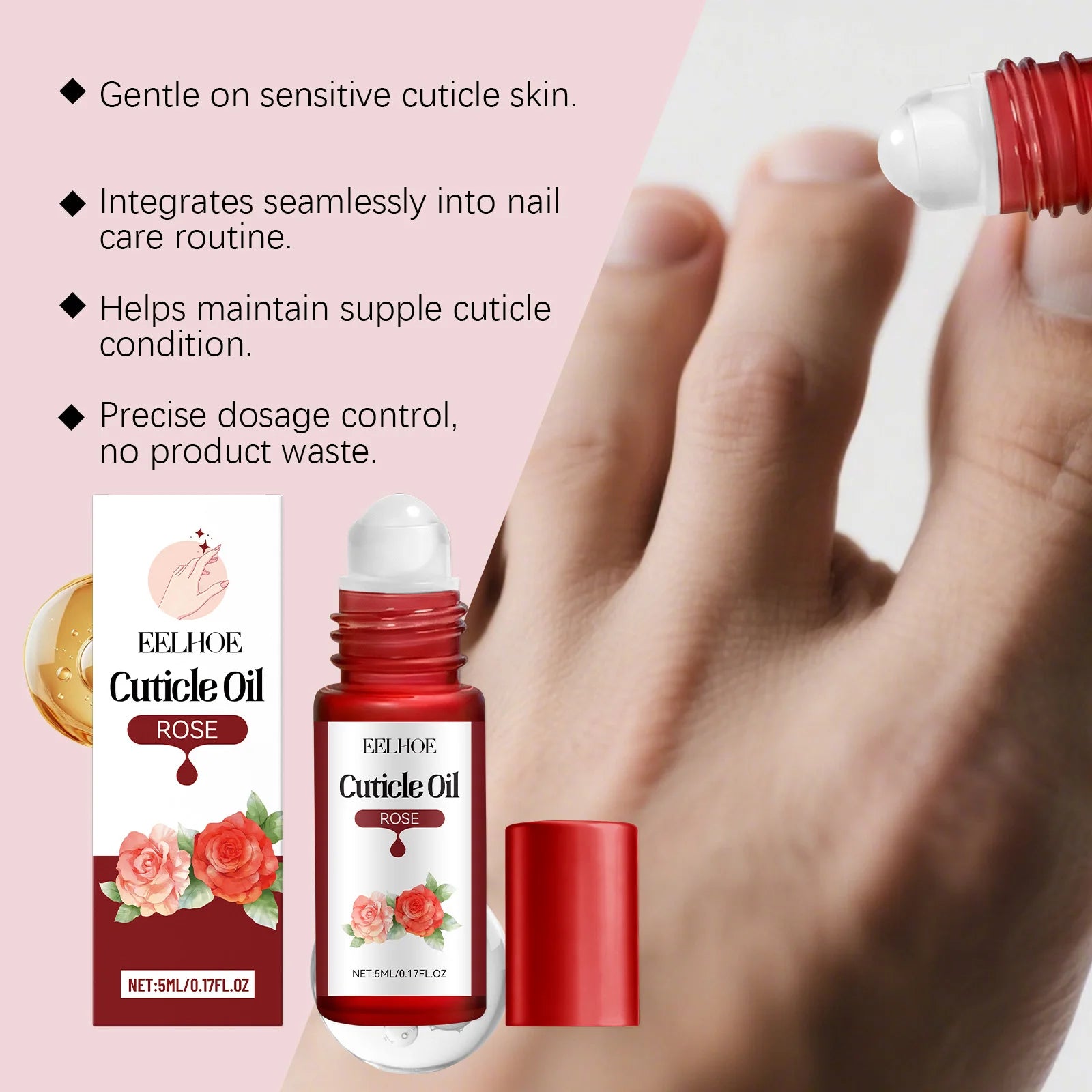 Nail Care Damaged Area Multi-Flavor Cuticle Oil Strengthens Moisturizes Nails Daily Gentle Portable Shine Smooth Care Oil Oasis Select