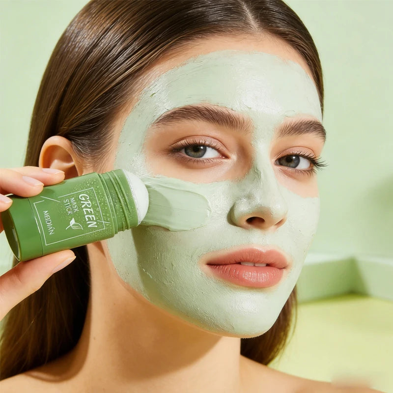 Green Tea & Eggplant Mud Mask Stick – Deep Clean & Moisturize Facial Mud Mask Oasis Select