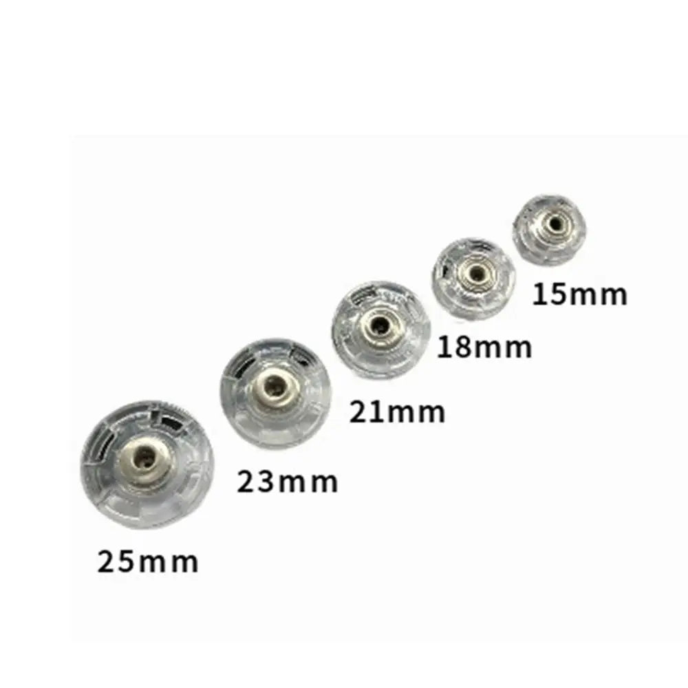 10Pcs New Acrylic Fastener Transparent Invisible Press Stud DIY Round Snap Button Oasis Select