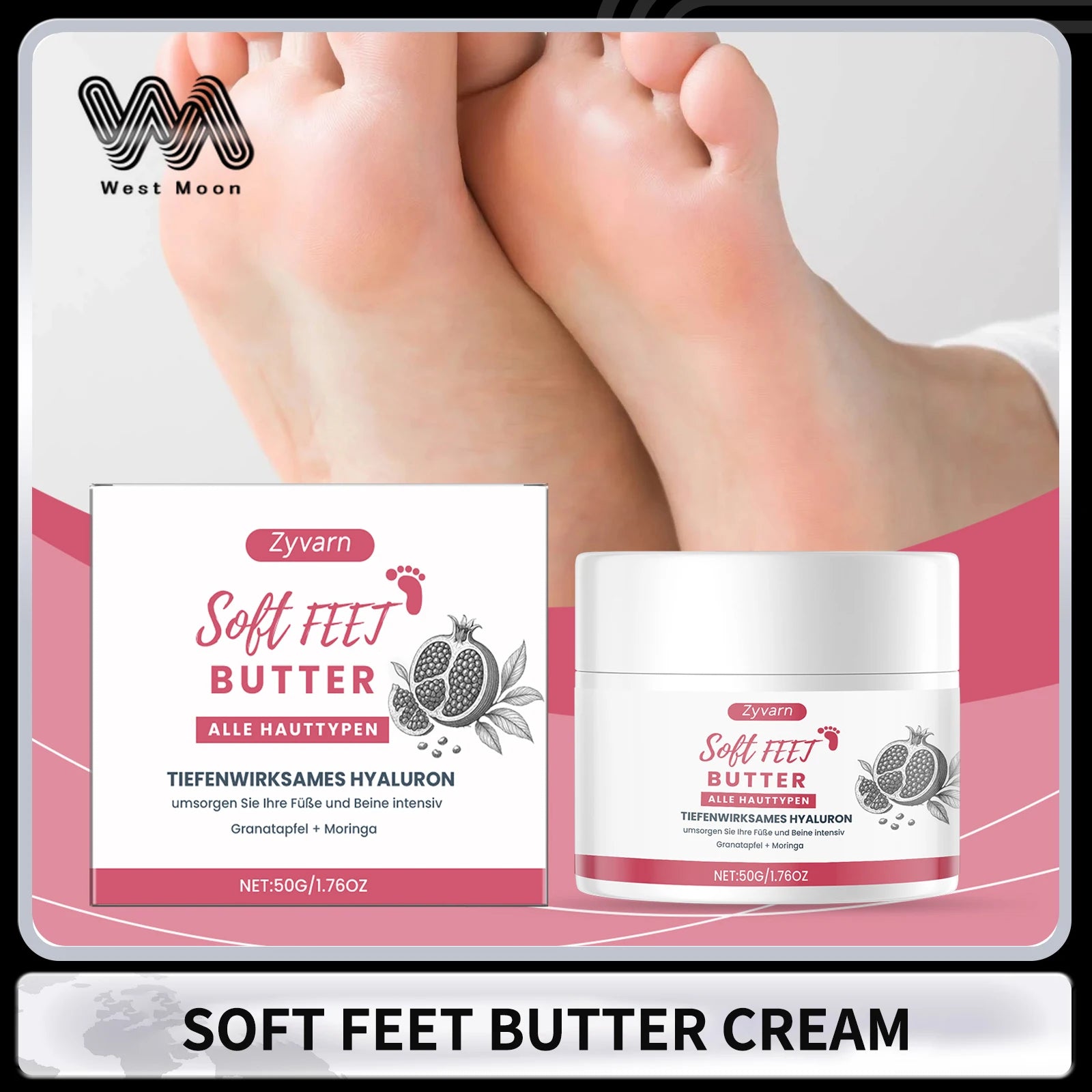 Zyvarn Soft Foot Butter Cream – Moisturizing Heel Balm 50g