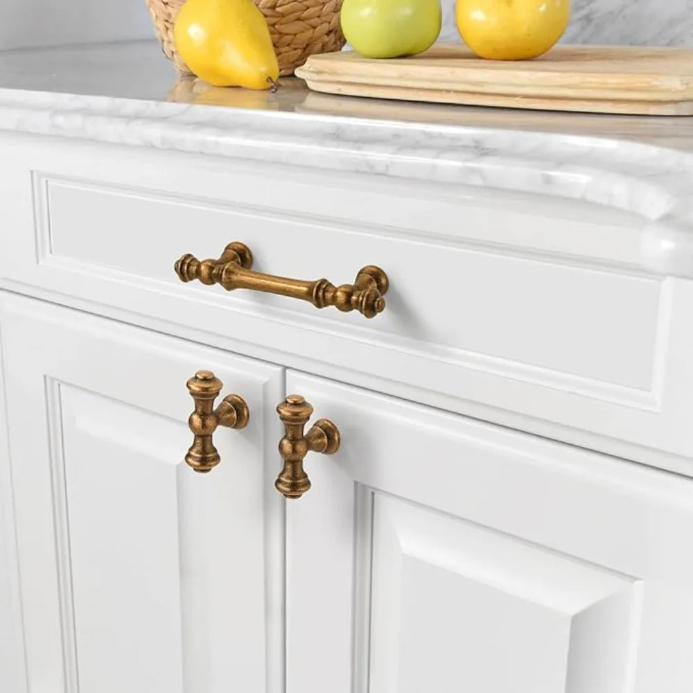 Bronze Solid Antique Brass Cabinet Handles Wardrobe Pull Cupboard Door Knob Kitchen Cabinet Handles Bronze Pulls Oasis Select