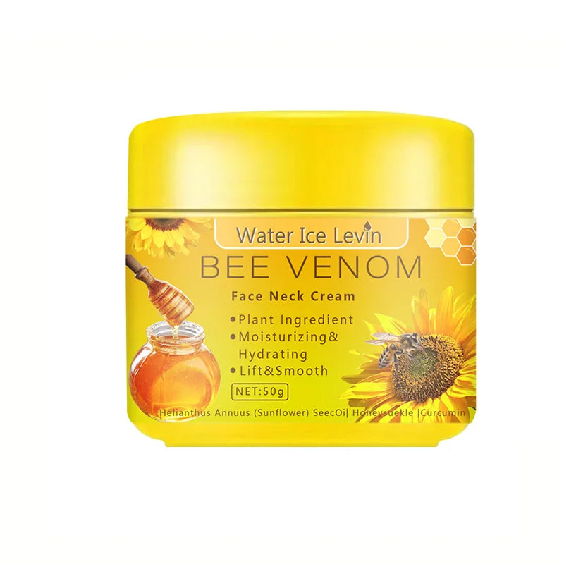 Bee venom Neck cream Moisturizing Sagging Improvement Reduce Fine Lines Damaged Skin Repair Facial Cream Nourishing Skin Care Oasis Select A bottle