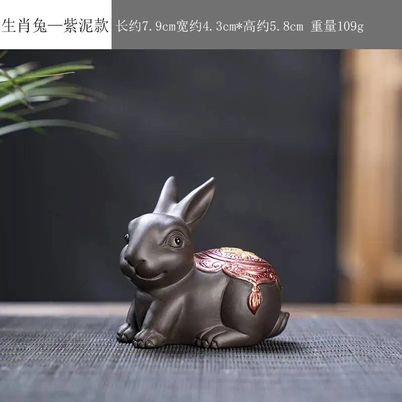 Zisha Twelve Zodiac Creative Tea Pet Ornaments Nurturable Play
