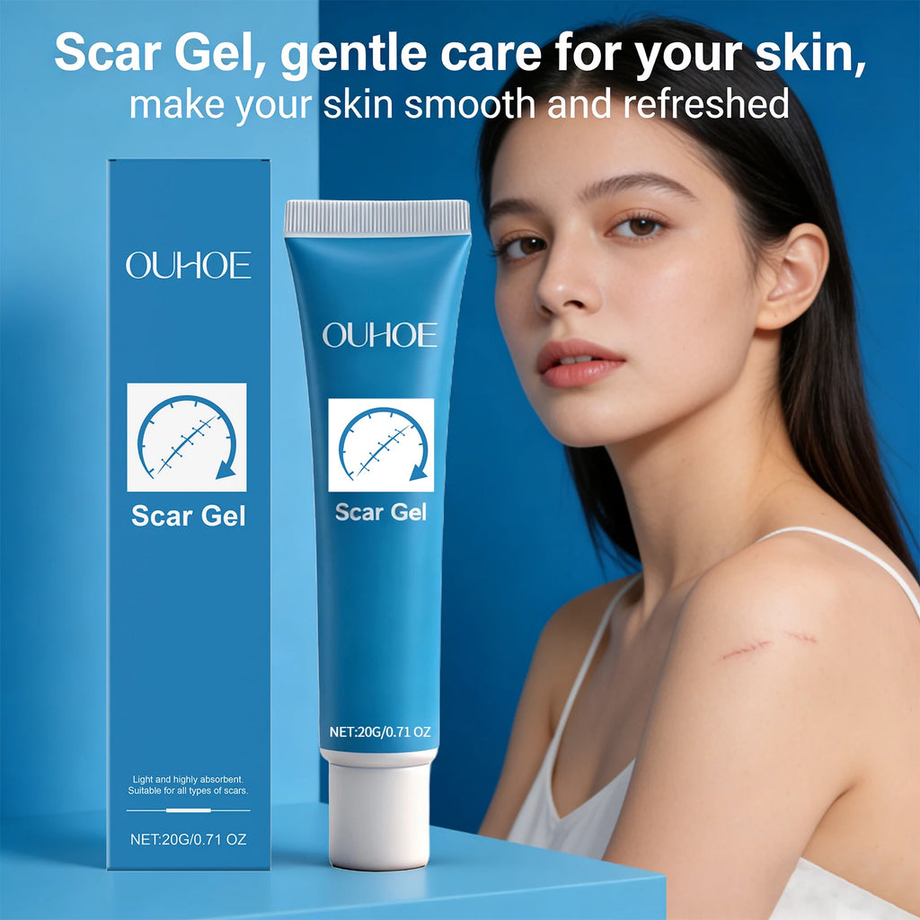 Ouhoe Scar Gel Scar Repair Cream Fade-Out Scald Scar Skin Wound Cream Stretch Marks Acne Marks Repair Gel Skin Care Products Oasis Select