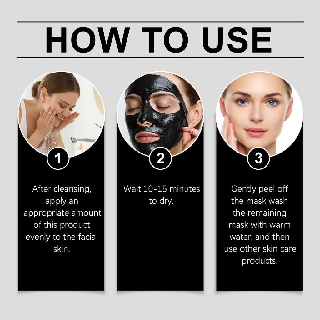 Peel-Off Mud Face Mask – Deep Pore Cleansing & Moisturizing Peel-Off Face Mask Oasis Select