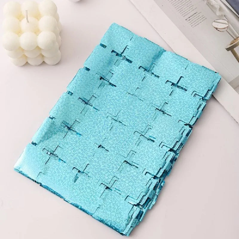 Square Foil Fringe Curtain Backdrop – Party & Wedding Decor