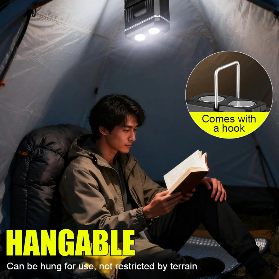 LED Magnetic Work Light Retractable 180° C Rotatable Multi-Functional Flashlight 5 Mode Outdoor Camping Inspection Auto Repair Oasis Select