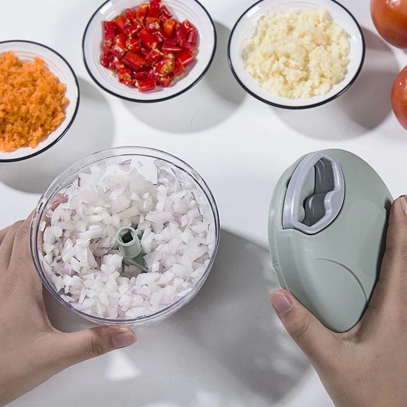 Manual Garlic Chopper & Vegetable Mincer 500ml/900ml Manual Food Chopper Oasis Select