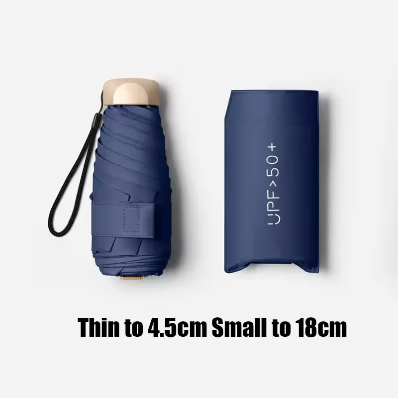 Ultralight UV Protection Five-Fold Mini Folding Umbrella