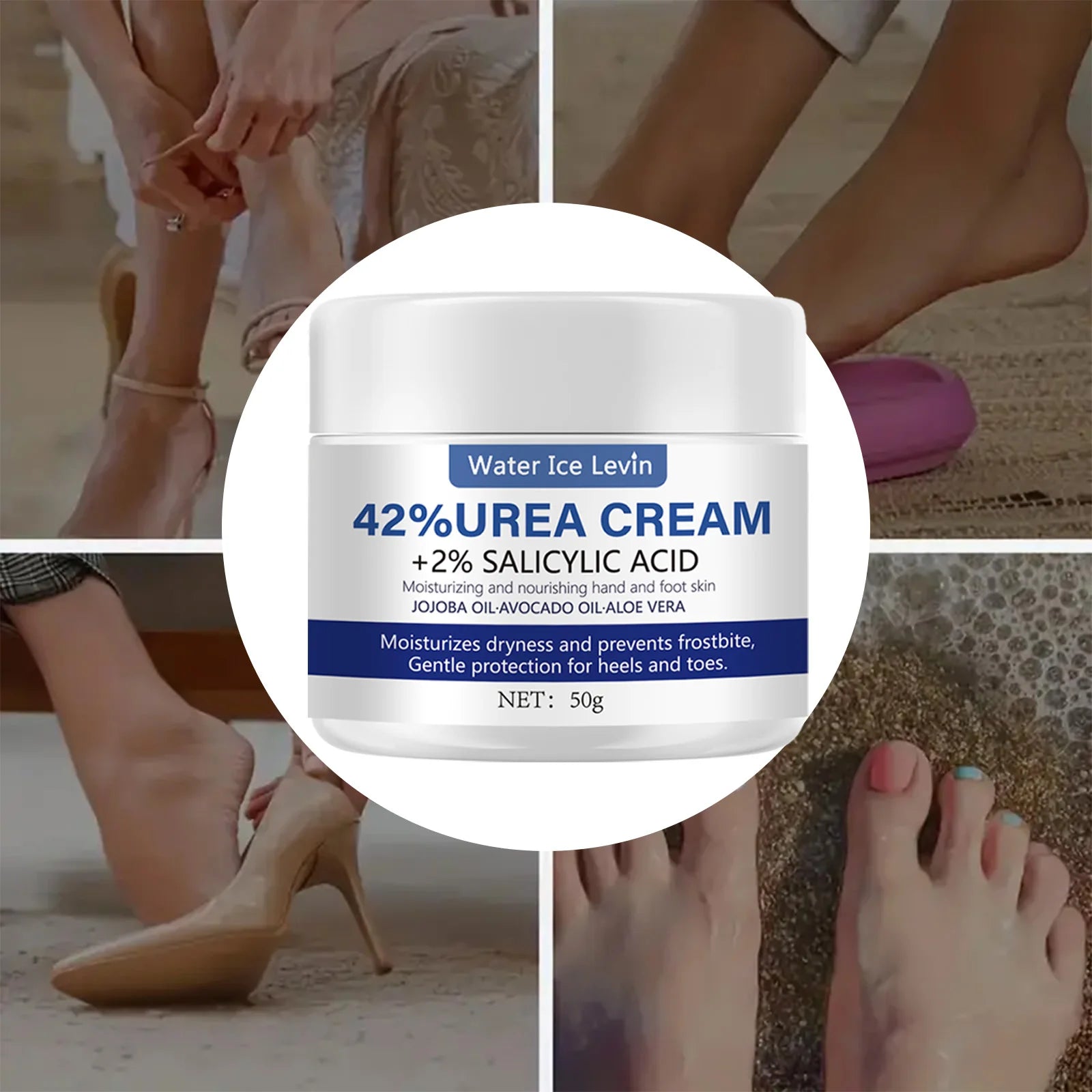 42% Urea Foot Cream with Aloe Vera – Deep Moisturizing 50g Foot Cream Oasis Select