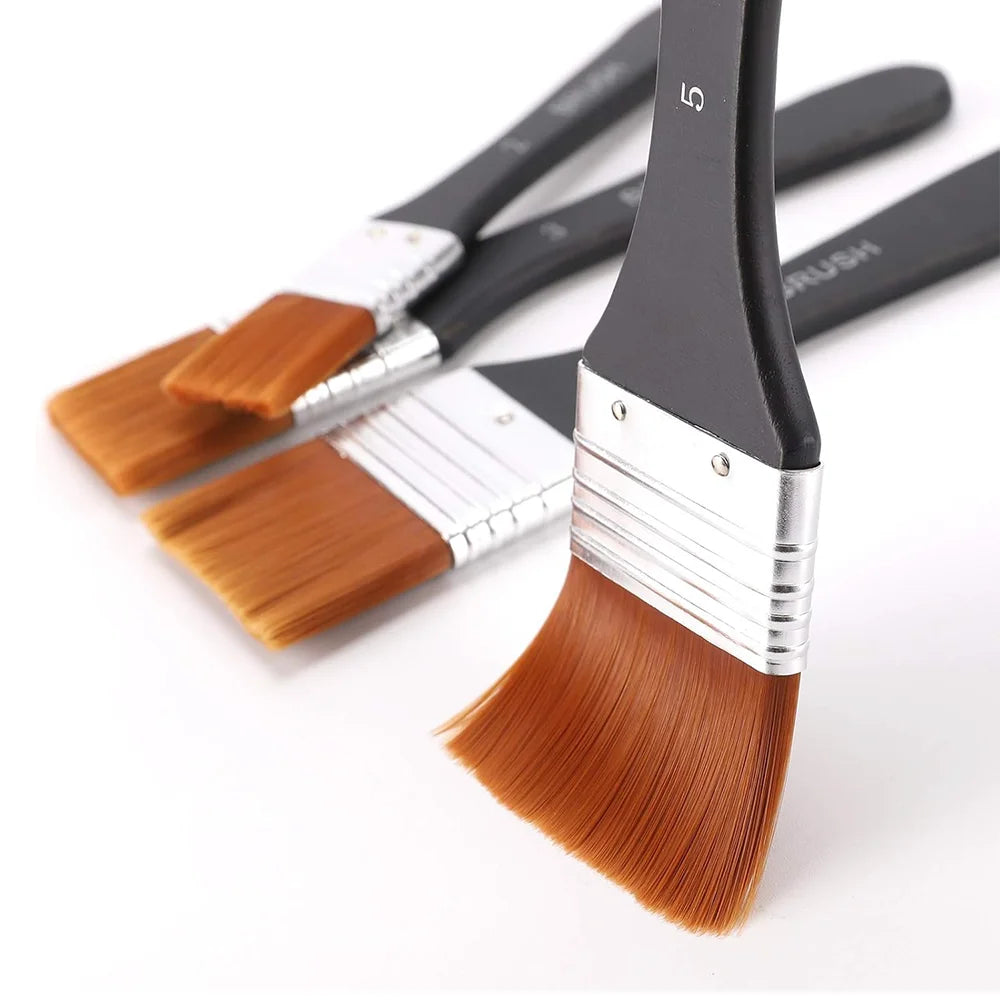 Professional Flat Wide Paint Brush , Smooth Paint Application for Walls, Furniture & Crafts, Durable Wooden Handle, Anti-Shed De Oasis Select