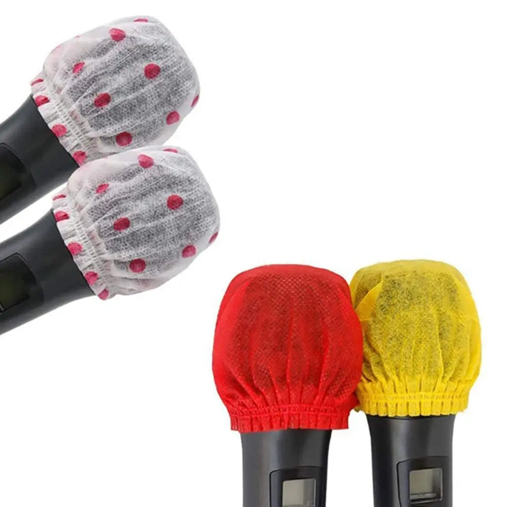 Recording Room Windscreen Disposable Non-woven Karaoke Supplies Microphone Cover Mic Cover Mat Antibacterial Cover Mic Cap Pad Oasis Select