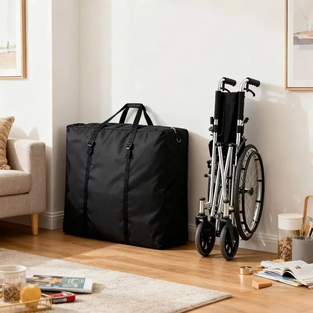 1pcs Dustproof Wheelchair Storage Bag Water Resistant Foldable Wheelchair Protection Cover Large Capacity Oxford Cloth Oasis Select