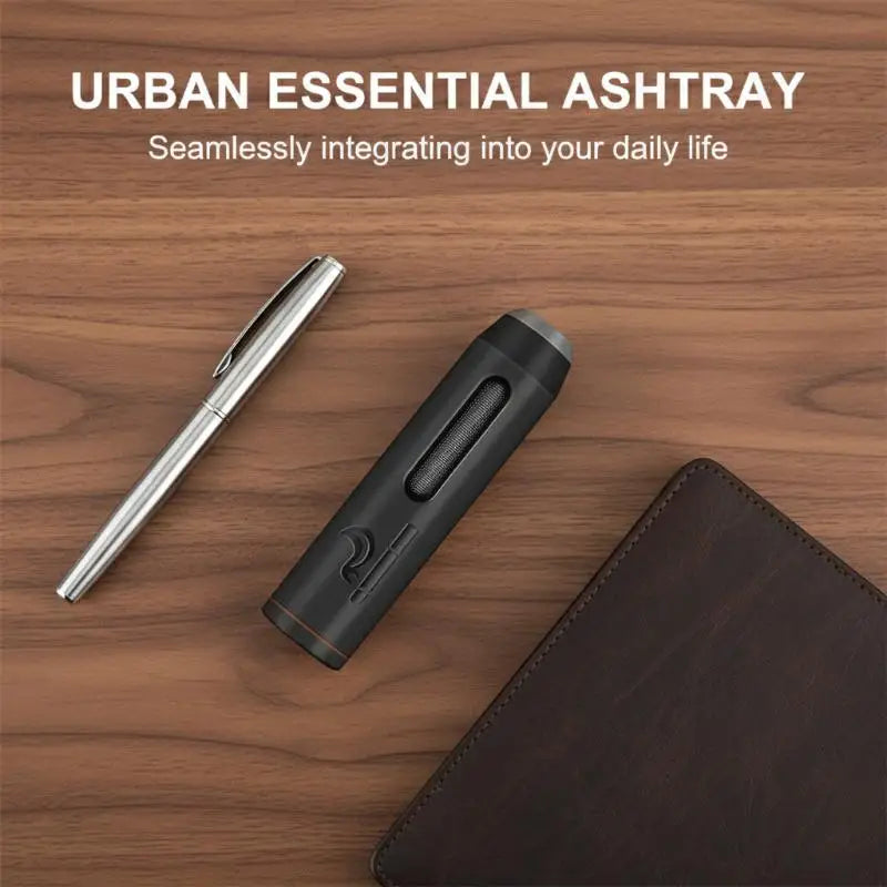Portable Car Ashtray No-Fall Ash Control Tool For Vehicles Lazy Person's Smoking Accessory Spill-Proof & Easy Clean Design Oasis Select