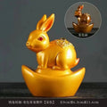 Color-changing Tea Pet Mini Rabbit Fortune Tea Table Tea Table Can Grow Resin Lovely Kungfu Tea pet Gift Oasis Select Tea Favourite gold