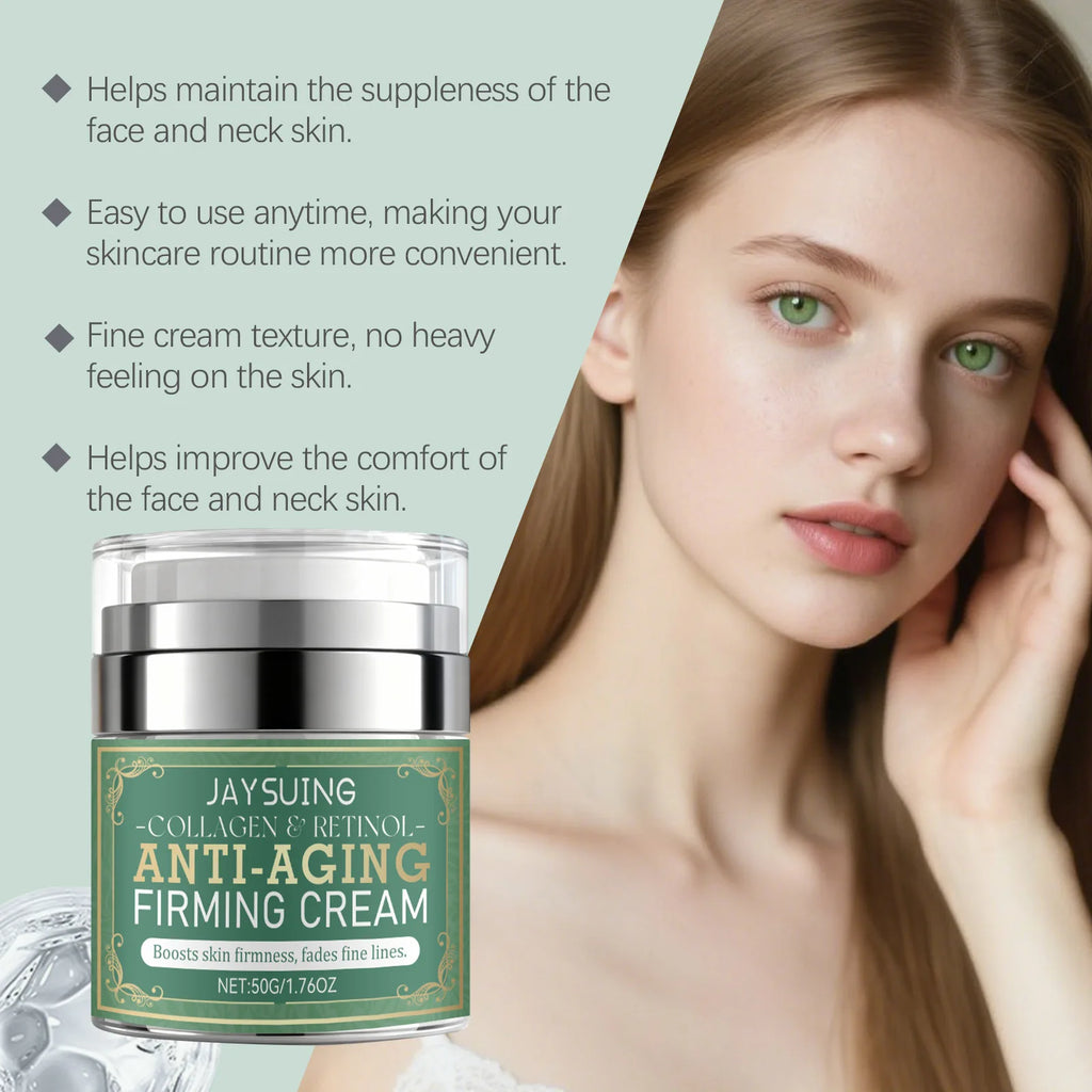 Retinol Centella Firming Cream Lift Facial Contour Tighten Neck Skin Fade Fine Lines Moisturize Lasting Brighten Face Neck Cream Oasis Select