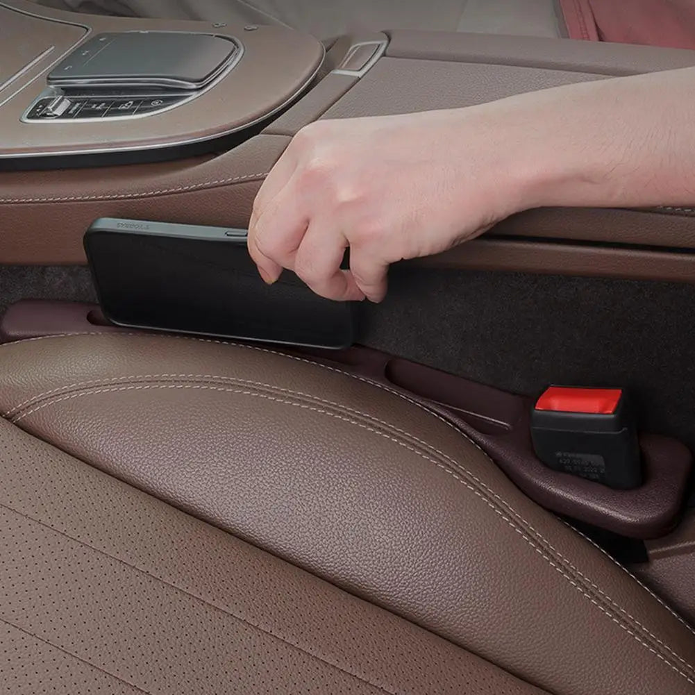 1Pair Car Seat Gap Filler Seat Crevice Storage Box Bag Between Seats Console Organizer Decoration Interior Auto Accessories Oasis Select