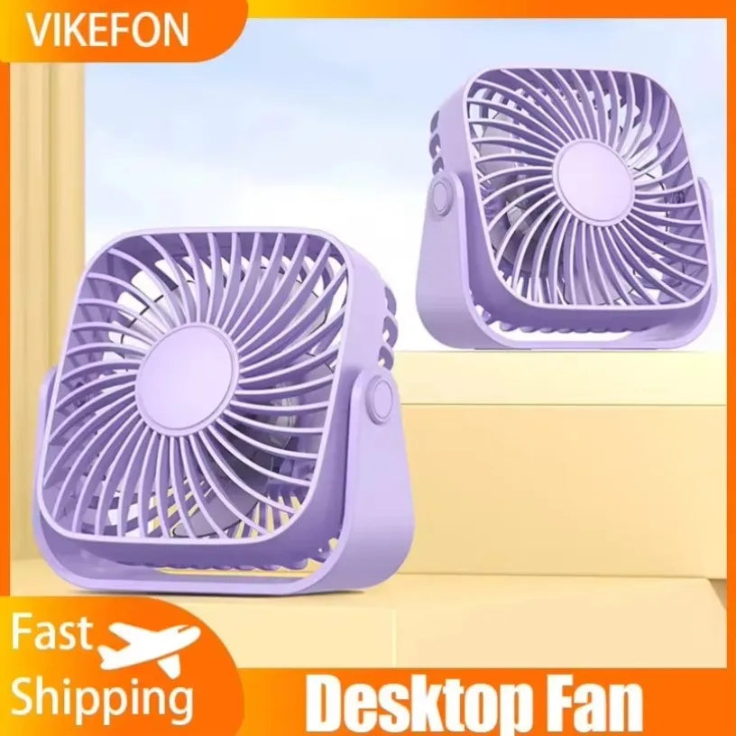 USB Desktop Small Fan Mini Desktop Ultra Quiet 3-speed adj High Power Removable Fan for Office Outdoor Library Dormitory Oasis Select