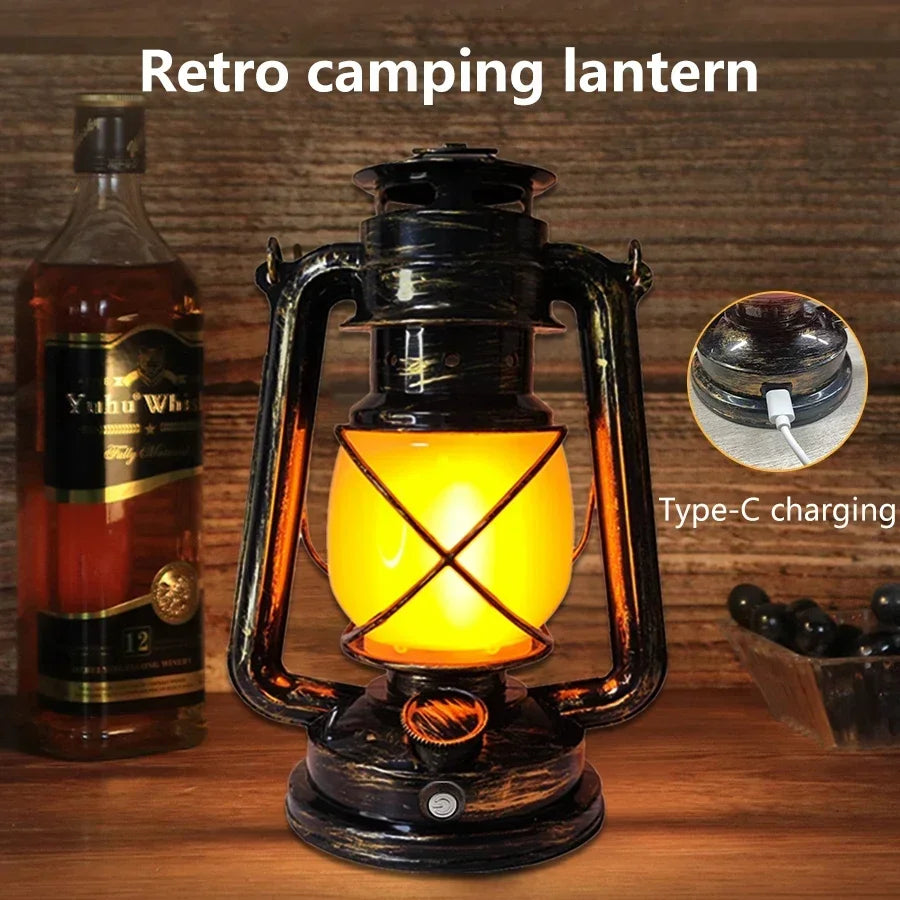 Retro LED Horse Lantern – Rechargeable Portable Hanging Lamp Portable LED Lantern Oasis Select