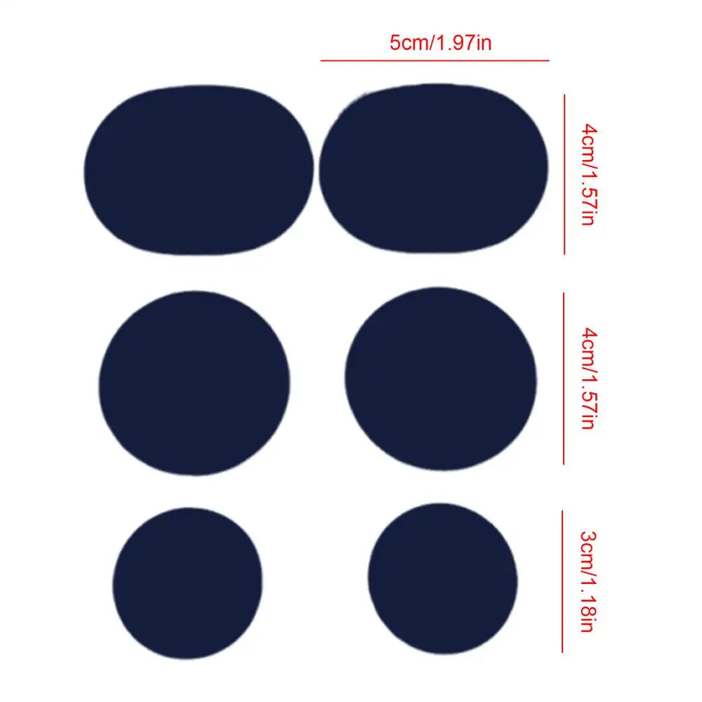 Shoe Repair Patch 6 Pieces Self-Adhesive Toeburst Blowout Prevention Pads Adhesive Inside Shoe Heel Patch Pad for Boots Heel Toe Oasis Select Purplish Blue