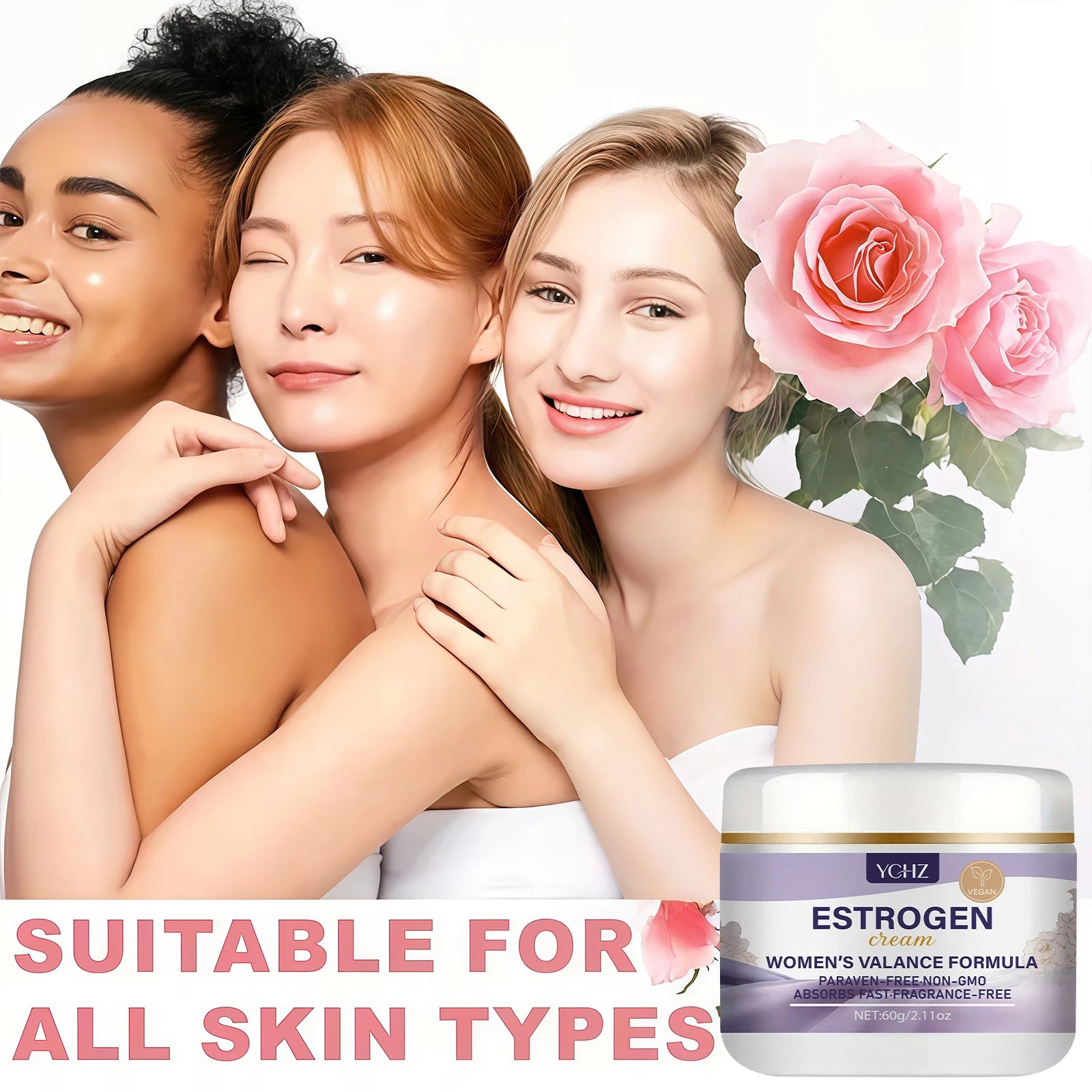 YCHZ Vegan Feminine Balancing Cream – Niacinamide, Paraben-Free