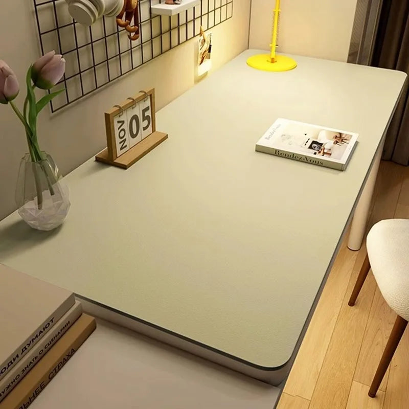 Leather Table cloth for Home Easy Clean Table Protector Waterproof Tea Coaster Large Desk Mat Anti-Slip Gamer Keyboard Mouse Mat Oasis Select Khaki 60*120cm